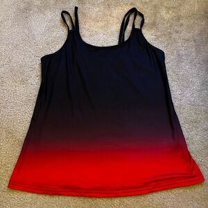 🔐SHEIN black to red ombré tank